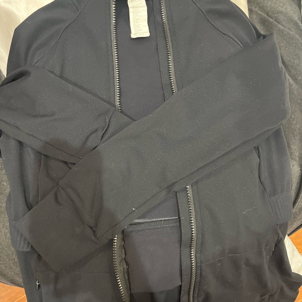 Fabletics Black Zip-Up Hoodie